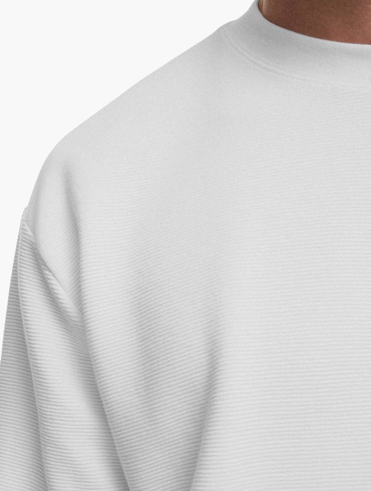 Woolworths Ecru Textured Relaxed T-Shirt - back
