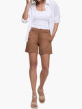 Tan Stretch Chino Shorts front