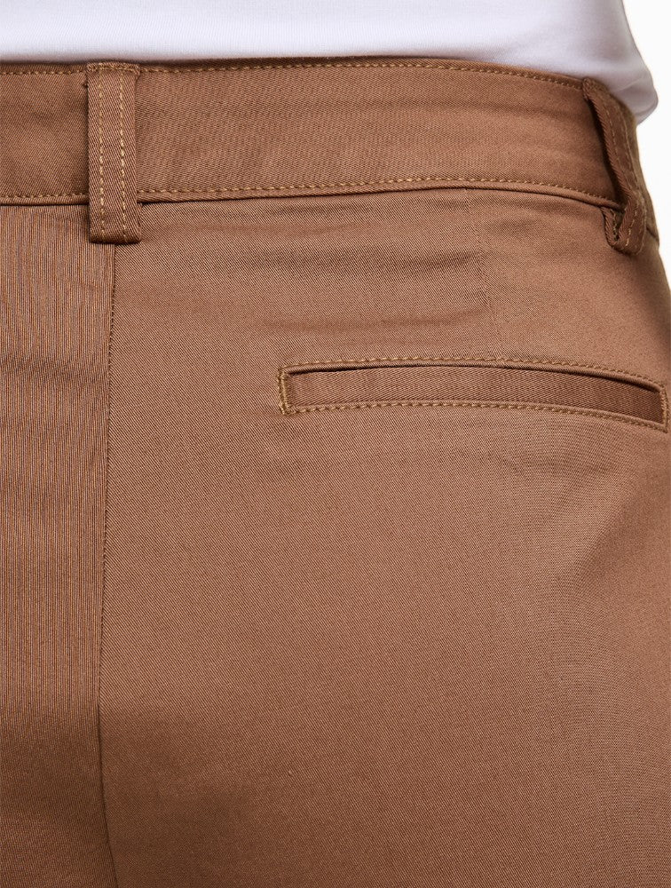 Tan Stretch Chino Shorts side