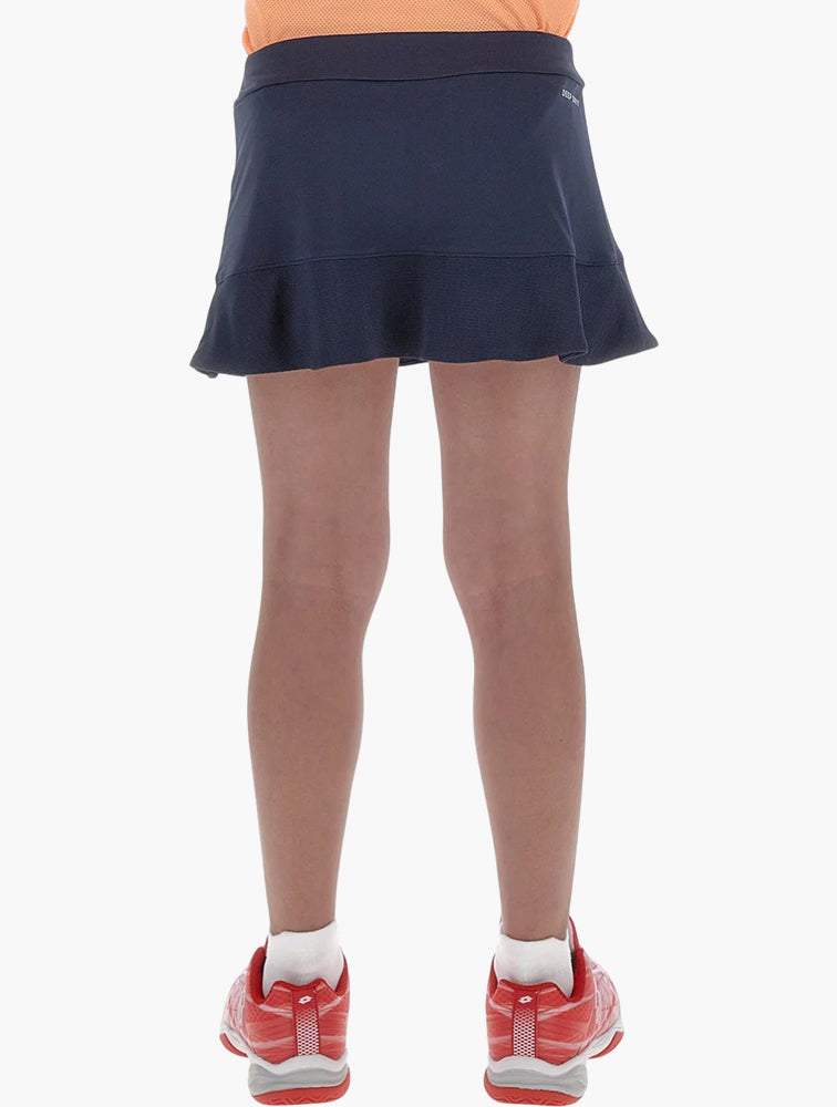 Lotto Girls Navy Blue Squadra II Tennis Skirt - Back