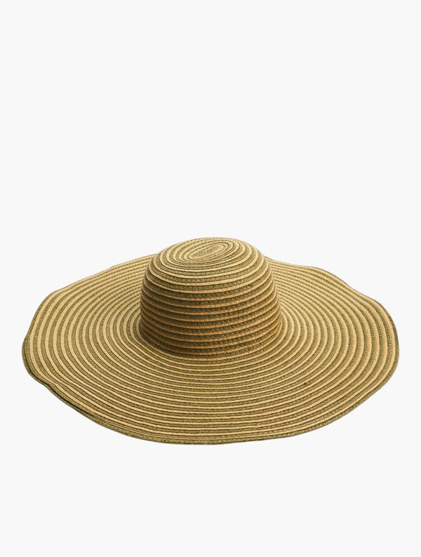Beach Day Bundle - green striped sun hat