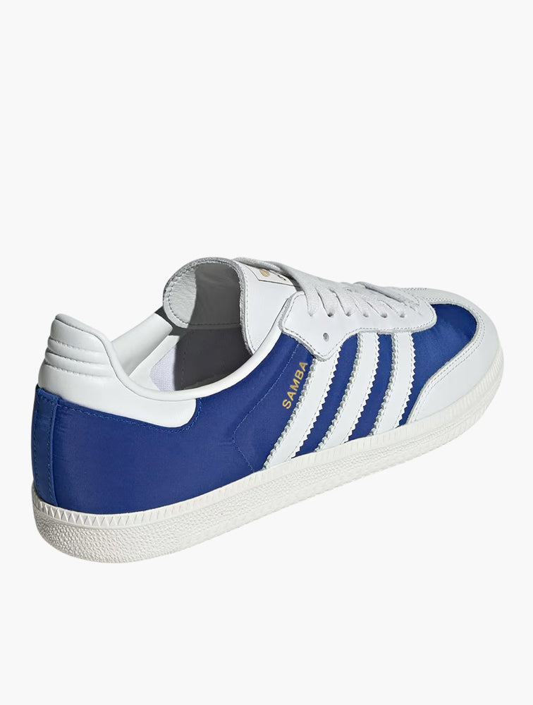 Adidas Samba OG Crystal White Royal Blue back view