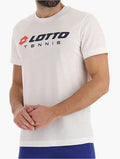 Lotto White Squadra II Short Sleeve Tee front view
