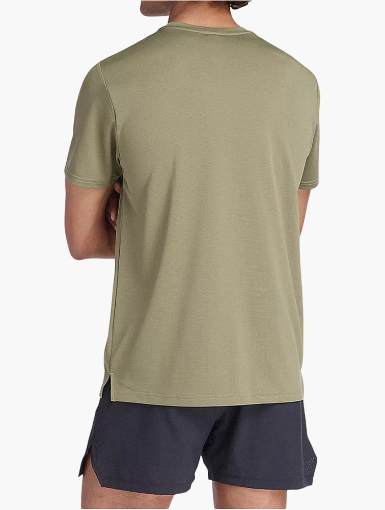 New Balance Dark Olivine Running Tee detail