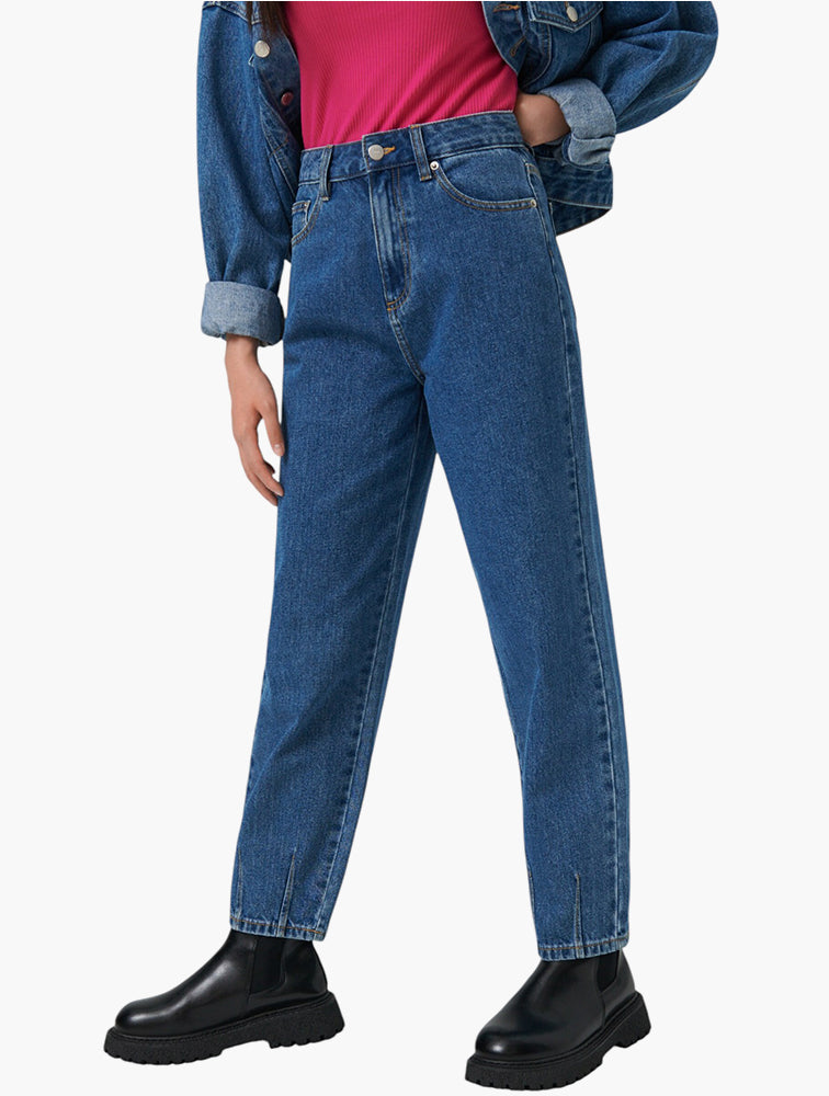 Sinsay Blue High Waist Balloon Jeans - Detail
