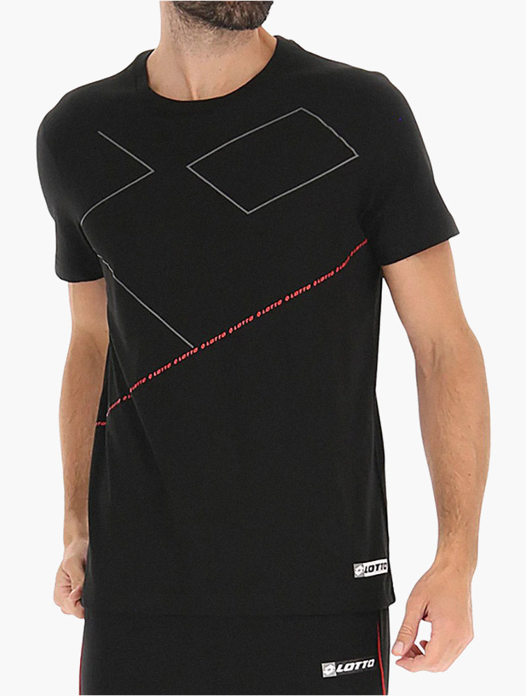 Lotto Black Lifestyle Logo VIII Tee