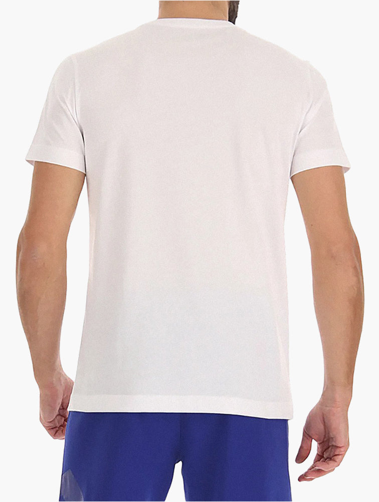 Lotto White Squadra II Short Sleeve Tee side view