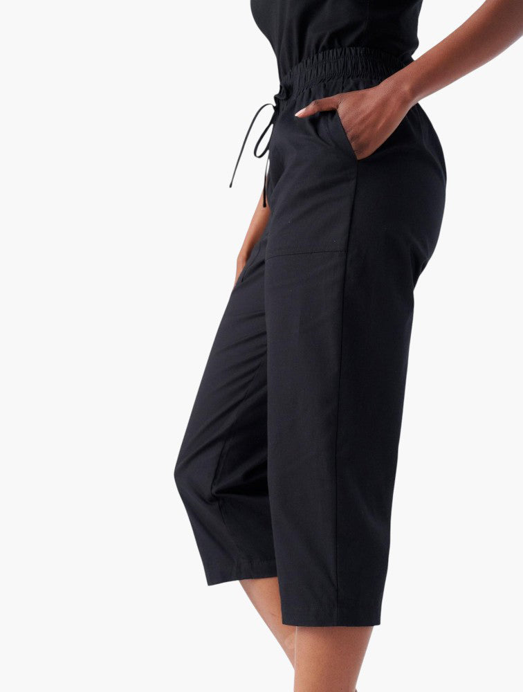 Miladys Black Cropped Pants - Side View