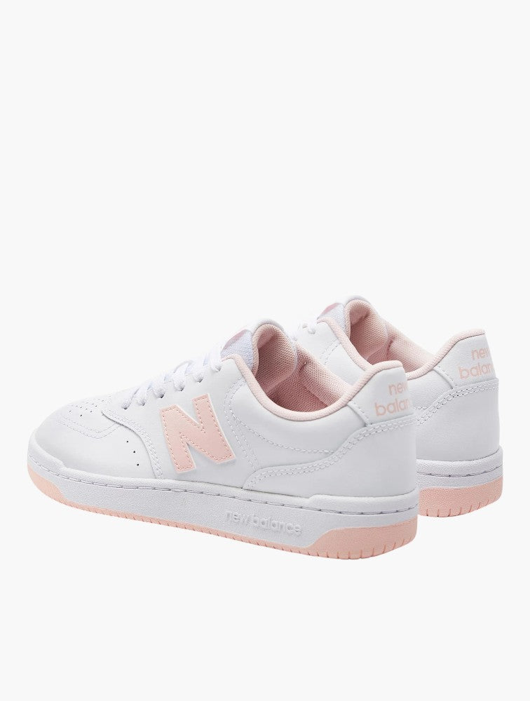 New Balance White & Pink 80 Sneakers - Sole