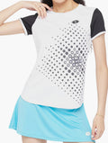 Lotto White & Black Printed Short Sleeve Tee front view