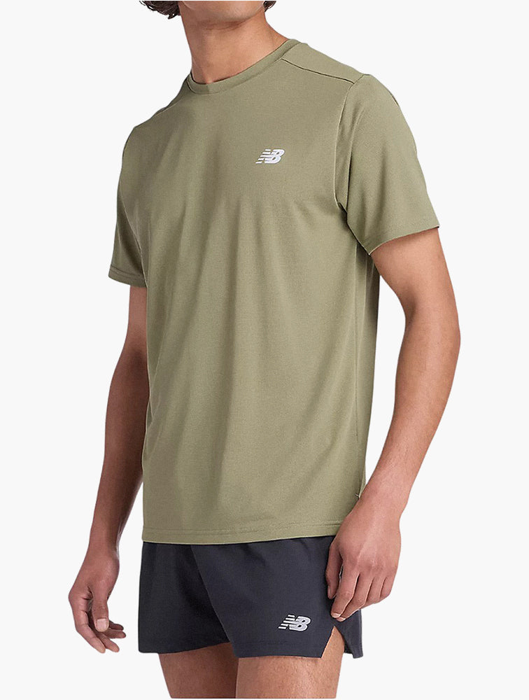 New Balance Dark Olivine Running Tee back