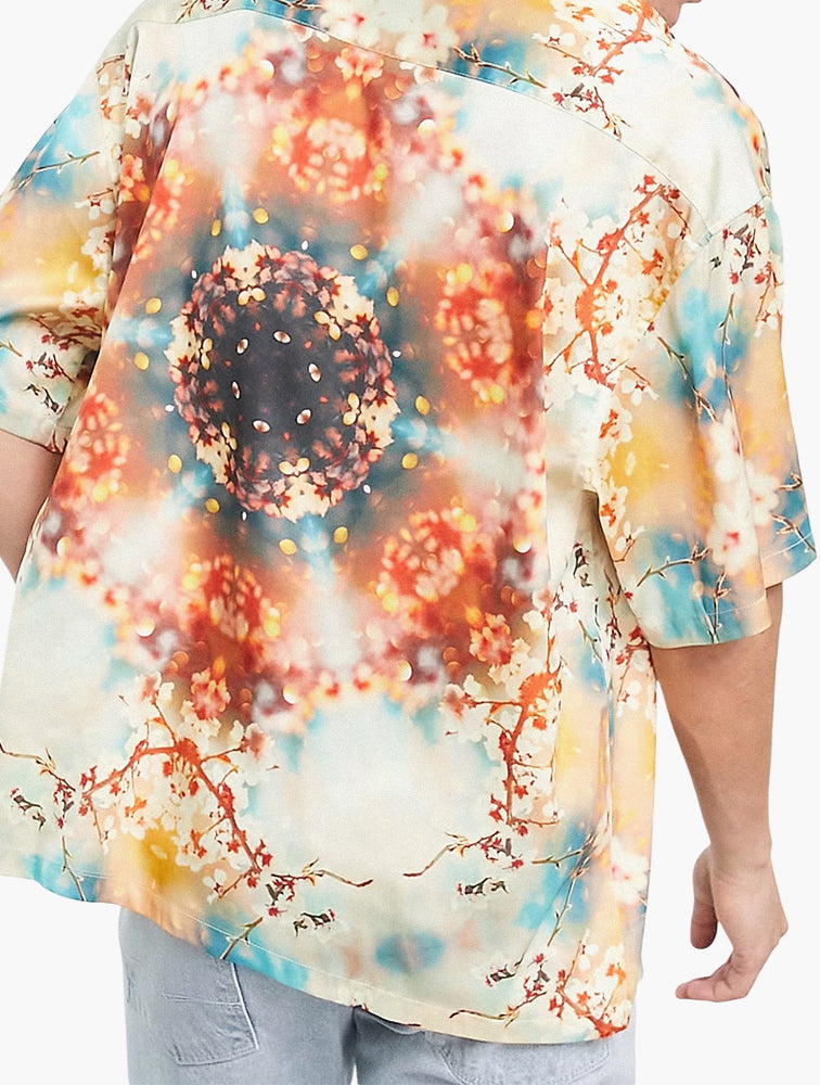 Floral Print Oversized Shirt detail