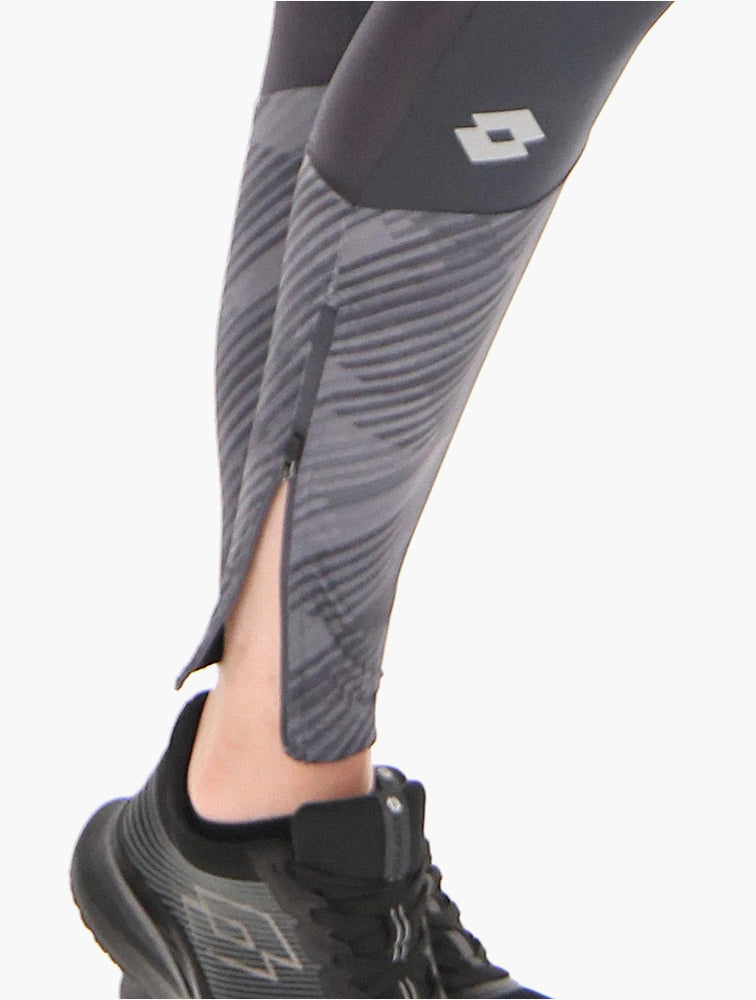Lotto Grey Sports Running Leggings detail